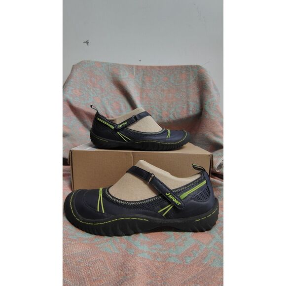 Jambu Jsport Women's Navy/Green Memory Foam Comfort Shoes Size 9‎ - Picture 2 of 7